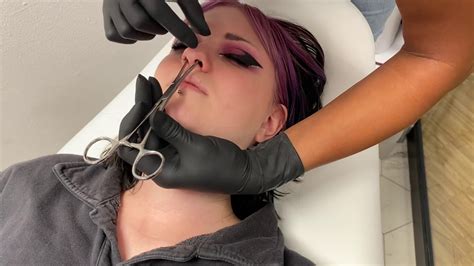 Without fail, the first thing people say when they notice my septum piercing is, did it hurt? regardless of if they are planning to get it done themselves, their curiosity typically preceeds compliments on how well the. Septum piercing in action 💉🤩 - YouTube