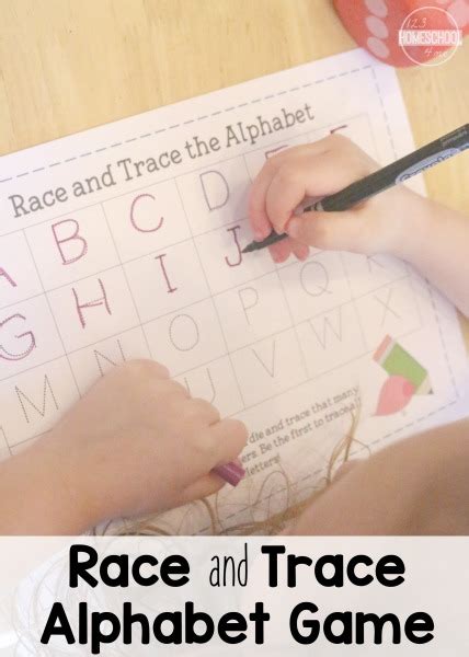 Race and Trace Alphabet Printable | School Time Snippets