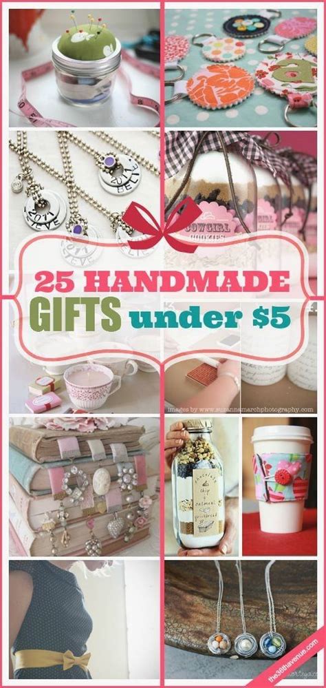 If your budget changes or you don't have a budget at all, we have guides that hit all price points. 25 Handmade Gifts Under $5 | Homemade gifts, Craft gifts ...
