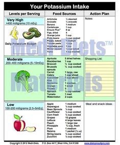 Acute renal failure caused by decreased renal blood flow; Low Potassium foods: part of Renal (kidney) Disease diet ...