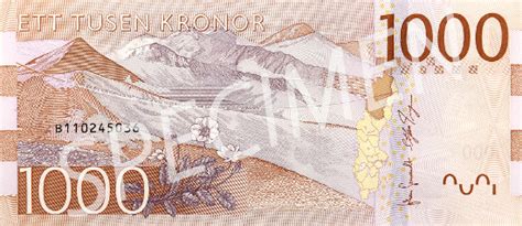 Bild 1000 € banknote : coins and more: 227) Currency and Coinage of Sweden: Kronor and Ore: New Banknotes Series and ...