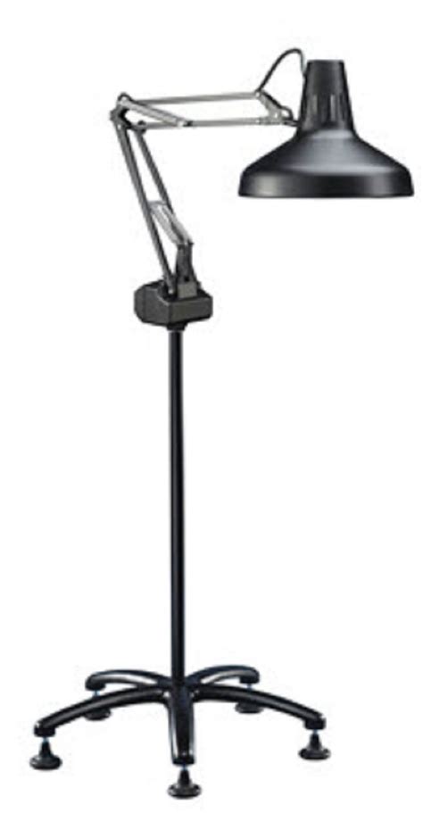 Small grey desk, table lamp by luxo. Luxo Combination Lamp with Casters - FREE Shipping