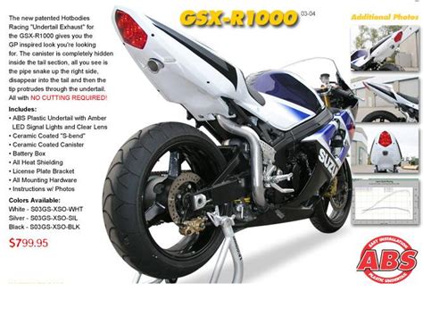 Tb21 has gone termi undertail exhuast now on his fe race bike.gone is the akra system. 03-04 gsxr 1k undertail exhaust - Sportbikes.net