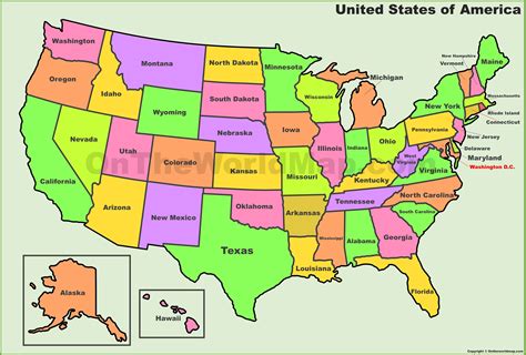 List of 50 us states printable. Pin on Usa map