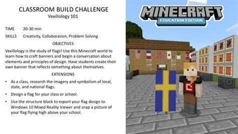 Education edition is a powerful tool when used with the right tips and tricks, which are all right here for you. Activity of the Week: Vexillology | Activities, Minecraft ...