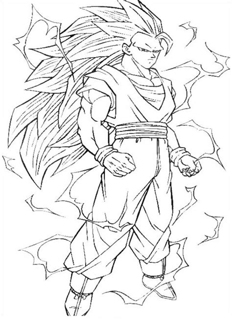 Dibujos fáciles para colorear y pintar. imagenesde99: imagenes de goku cuerpo completo