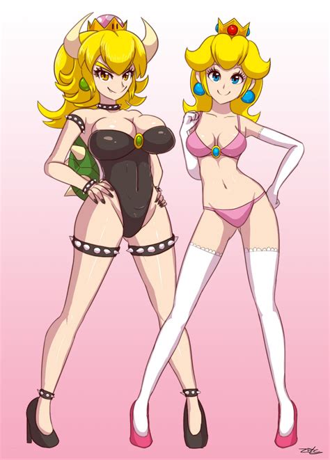 Jan 1, 2018 departure : Rule 34 - bikini bimbo blonde hair bowser bowsette breasts ...