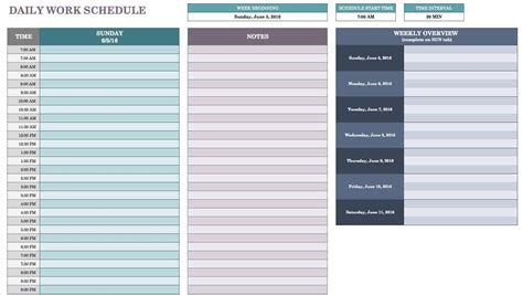 Free Daily Schedule Templates | Daily schedule template, Daily planner template, Daily calendar 