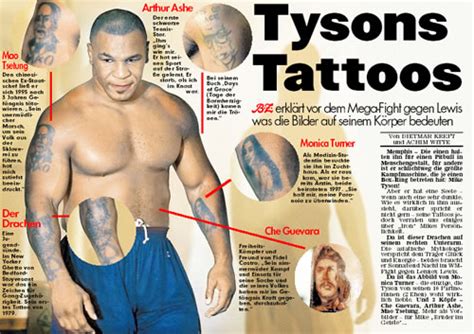 He also has a tattoo of che guevara, the argentine revolutionary. MIKE TYSON TATTOOS PHOTOS PICS PICTURES OF HIS TATTOOS