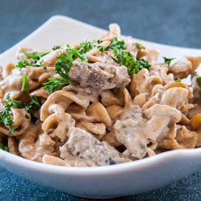 This leftover prime rib pasta has chunks of medium rare roast beef tossed with bow tie pasta in a creamy, red wine mushrooms. Leftover Prime Rib Beef Stroganoff