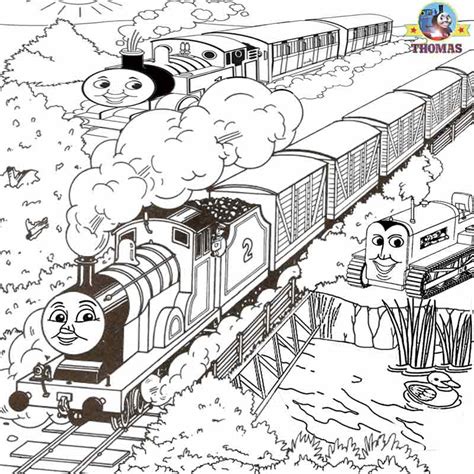 It is a kid's dream come true to get their hands, rather colors, on these unique and printable coloring pages. Free Printable Railway Pictures Thomas Scenery Drawing For ...
