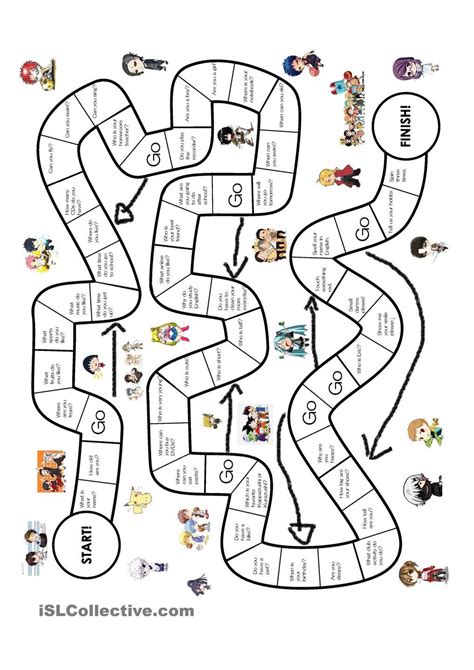 Are you looking for free printable activities for kids? easy english board game for japanese students | Preschool ...