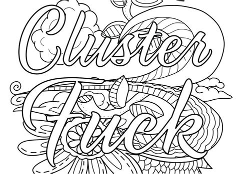 Are there any free printable coloring pages for adults? Swear Word Coloring Pages Printable at GetDrawings | Free ...