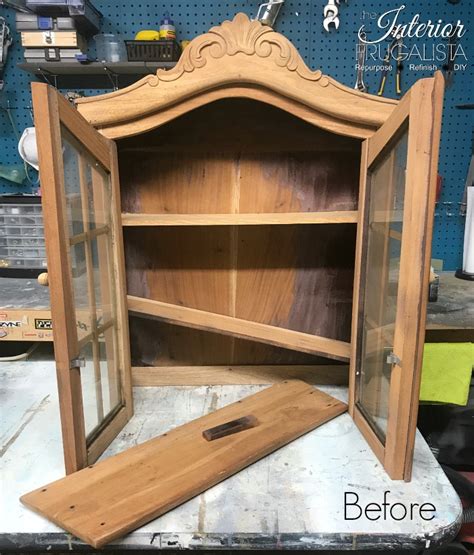 Shop curio display cabinets at chairish, the design lover's marketplace for the best vintage and used furniture, decor and art. Whitewashed Vintage Wall Curio Cabinet - Interior Frugalista