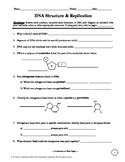 Dna structure and replication (worksheet). Dna Replication Worksheet | Teachers Pay Teachers