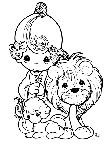 Free coloring pages to print. Precious Moments Coloring Pages Animals at GetColorings ...