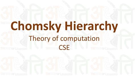 According to chomsky hierarchy, grammars are divided of 4 types: TOC | Topic 33 | Chomsky Hierarchy | CSE - YouTube