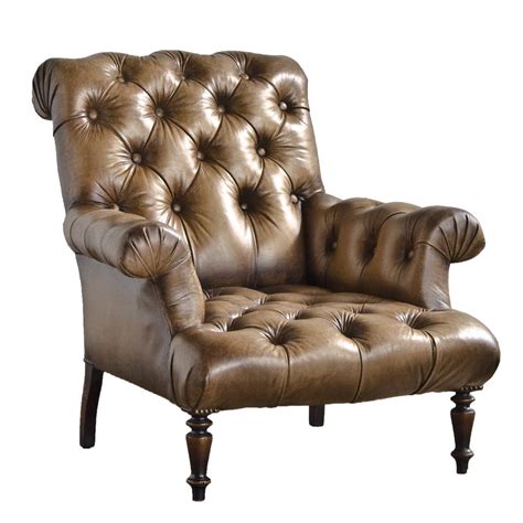Featuring plush upholstery, these chairs stand as a streamlined statement that can change the whole flow of your living room, creating an open, clean. Tufted Club Chair Traditional, Metal, Leather, Wood ...