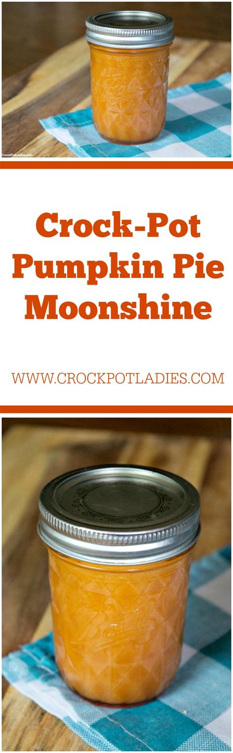 Add water, sugars and vanilla extract to a large pot or crock pot. Crock-Pot Pumpkin Pie Moonshine - Crock-Pot Ladies