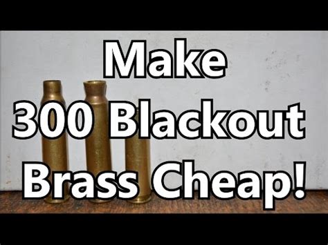 How to make 300 aac blackout brass. Make 300 Blackout Brass Cheap! - YouTube