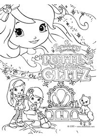 Printable cupcake coloring pages for kids mewarna gambar mewarna com. Kertas Mewarna Strawberry Shortcake untuk Kanak-kanak