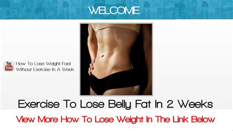 We did not find results for: Exercise To Lose Belly Fat In 2 Weeks - YouTube