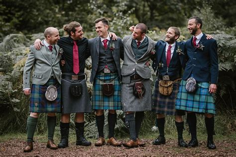 Thank you for visiting my photographic training page. A Romantic and Bohemian Woodland Wedding | Groomsmen in kilts, Kilt wedding, Grooms in kilts