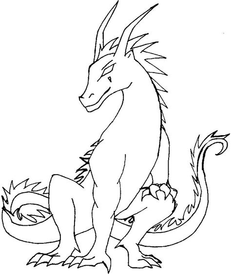 Outline of animal mosaic art. Easy Dragon Coloring Pages at GetColorings.com | Free ...