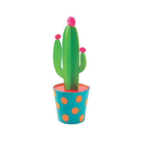 Craft kits for kids, craft stencils. Do It Yourself 3D Cactus - Craft Kits - 1 Piece | eBay