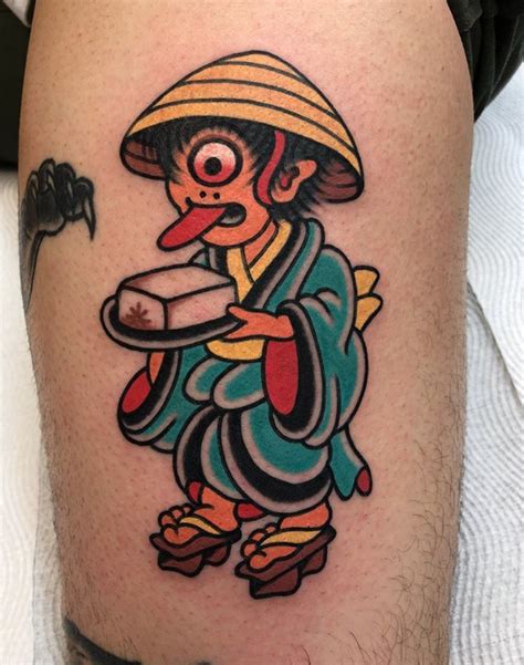 Vedi la nostra yokai tattoo selezione dei migliori articoli speciali o personalizzati, fatti a mano dai nostri negozi. Tofu-kozo Yokai by our Traditional artist Milky #sunsettattoonz | Traditional tattoo animals ...