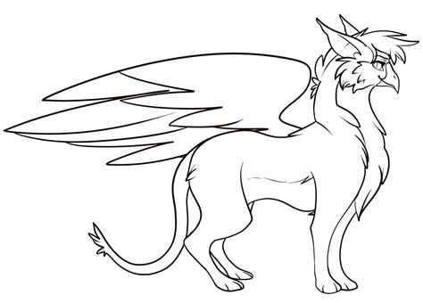 Courtney godbey on in 2020 griffin drawing cute fantasy. Beautiful Griffin Coloring Page - Free Printable Coloring ...