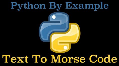 While online converters make this conversion very easy, it can to convert from ascii to binary, two things are needed: Convert Text To Morse Code In Python - YouTube