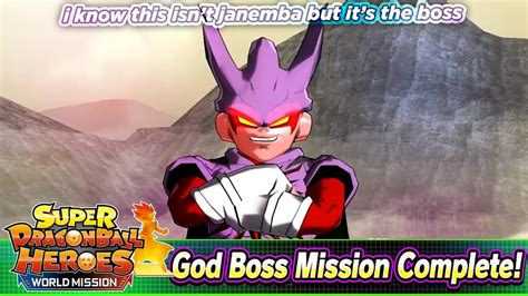 We did not find results for: How to Beat Xeno Janemba Saga: God Boss Difficulty | Super Dragon Ball Heroes: World Mission ...