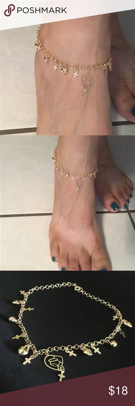 Maybe you would like to learn more about one of these? 18k Gold plated anklet/Bracelet,Won't tarnish Boutique | Virgen maría
