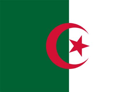 Algerien hat im norden mediterranes klima, im süden extrem trockenes wüstenklima.an der mittelmeerküste und den nordhängen des tellatlas beträgt die mitteltemperatur im august 25 °c, im januar 12 °c; Flagge Algeriens | Welt-Flaggen.de