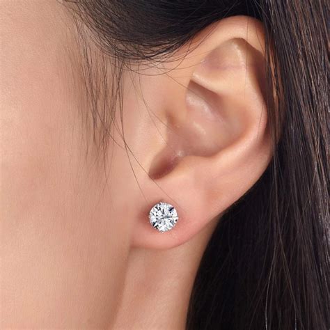 Product title miabella miabella 1/4 carat t.w. 1 Carat Created Diamond Stud Earrings 925 Sterling Silver ...