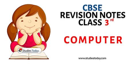 Students can download the worksheets as pdf and practice papers at home. Notes for Class 3 Computers PDF Download
