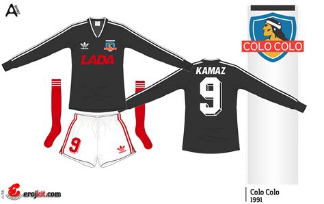 Liguilla copa libertadores fecha 2. Kit Design, by eroj: 1991 Colo Colo Home e Away