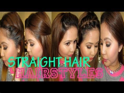 From the casual appearance into complex scene, the long straight haircuts still has its good feminine taste. 5 Quick Hairstyles for Straight Hair! - YouTube