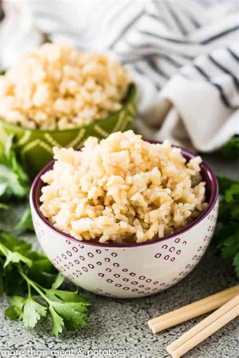 I figured this out on my own so like if you have rice in a bowl water level should be little above it meaning the rice should be submerged in water and you can. Instant Pot Brown Rice Recipe | More Than Meat And Potatoes