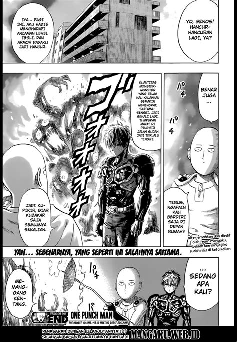 Nonton anime tokyo revengers sub indo yang menceritakan kehidupan takemichi hanagaki berada pada titik terendah sepanjang masa. Komik One Punch Man Terbaru Chapter 117,5