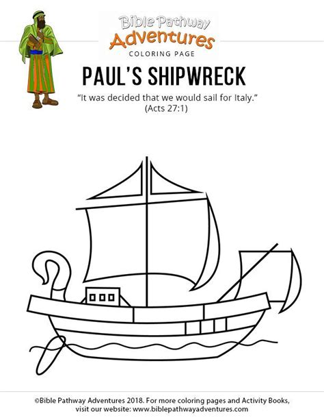 To print out your numbers coloring page, just click on the image you want to view and print the larger picture on the next page. Printable Bible coloring page: Paul's Shipwreck | Sunday ...