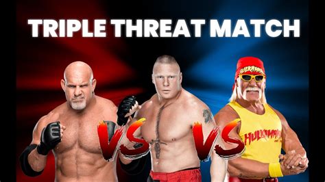 You better say your prayers, eat your vitamins, and train, because this is the home of hulk hogan, the place to relive every triumph. WWE Goldberg V/S Brock Lesnar V/S Hulk Hogan - Triple ...