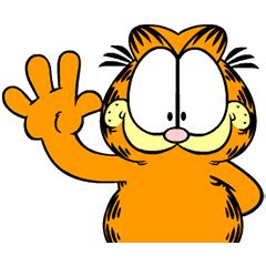 Stickers animados de Garfield - LINE Stickers | LINE STORE | Garfield cartoon, Garfield and odie ...
