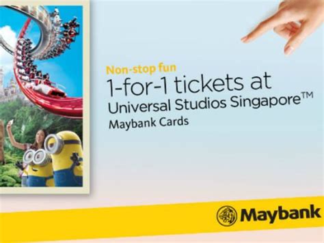 Explore and enjoy our exclusive credit card promotions, including discounts, cashbacks, rewards and more. Get 1 For 1 Universal Studios Tickets with Maybank Cards ...