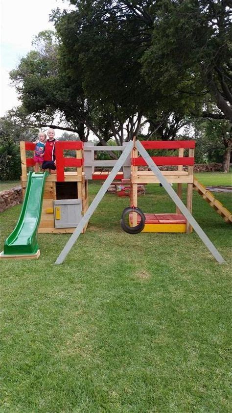 These diyophone kit can be customized and. Colorful Pallet Jungle Gym - Kids Playhouse | Pallet ...