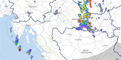 Aktuální radarová data znázorňující momentální stav počasí. Meteoradar Chorvatska | Meteopress | Předpověď počasí ...