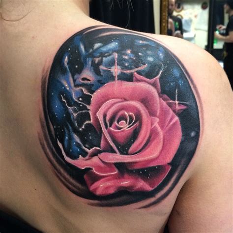 Tattoos nature tattoos photo bouldering realism tattoo color nature inspiration photorealism. -Galaxy Rose- Artist- Sammy Hayden Auspicious Tattoo ...