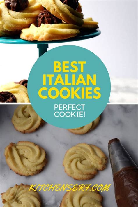 No need to bother with working in the butter or letting the dough rest. Italian butter cookies piped into rosettes and topped with ...