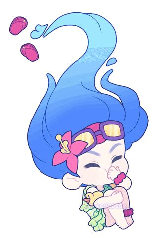 This sticker gif by league of legends has everything: Zoe gif | Personagens de desenhos animados, Leona league ...